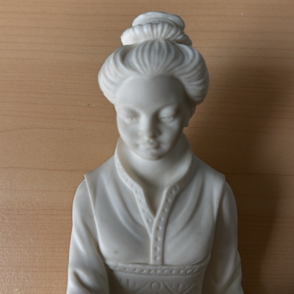 A.Gianelli Marble Asian Girl musician Statue - Picture 4 of 10